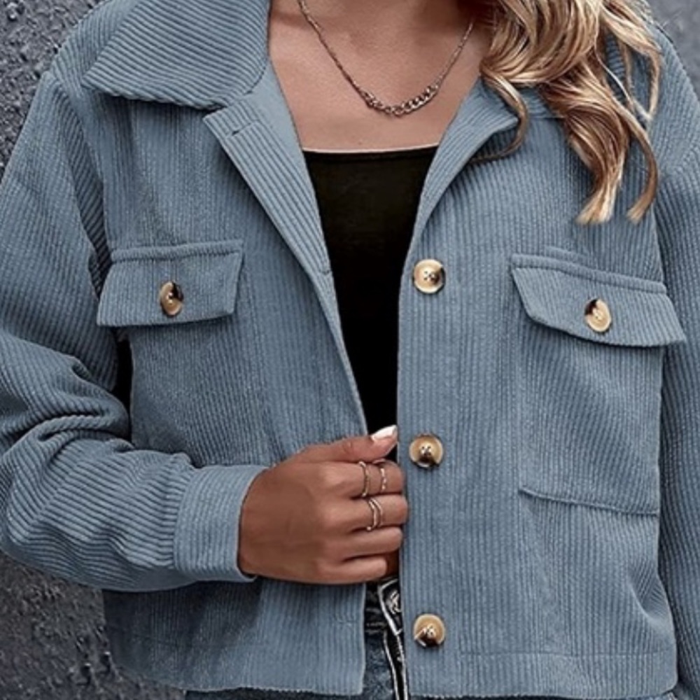 NWT • Cotton On • Corduroy Crop Jacket•